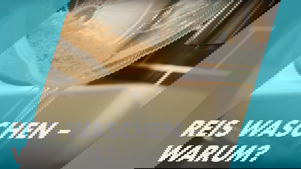 Reis waschen
